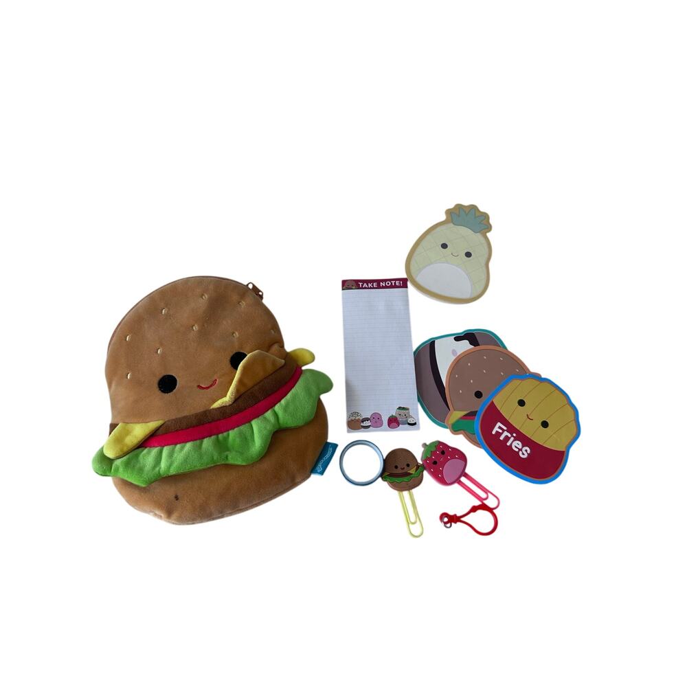 Squishmallows Carl The Cheeseburger
Pencil Pouch, Includes Zipper Closure